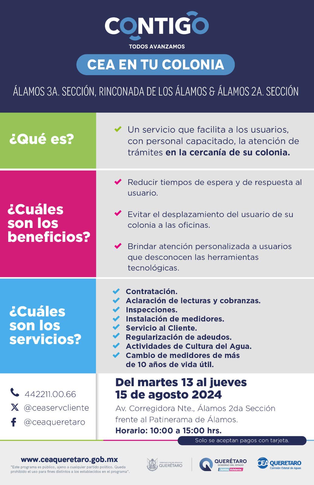 Lee más sobre el artículo ¿Quieres realizar tus trámites ante la CEA, de manera rápida cerca de tu colonia?