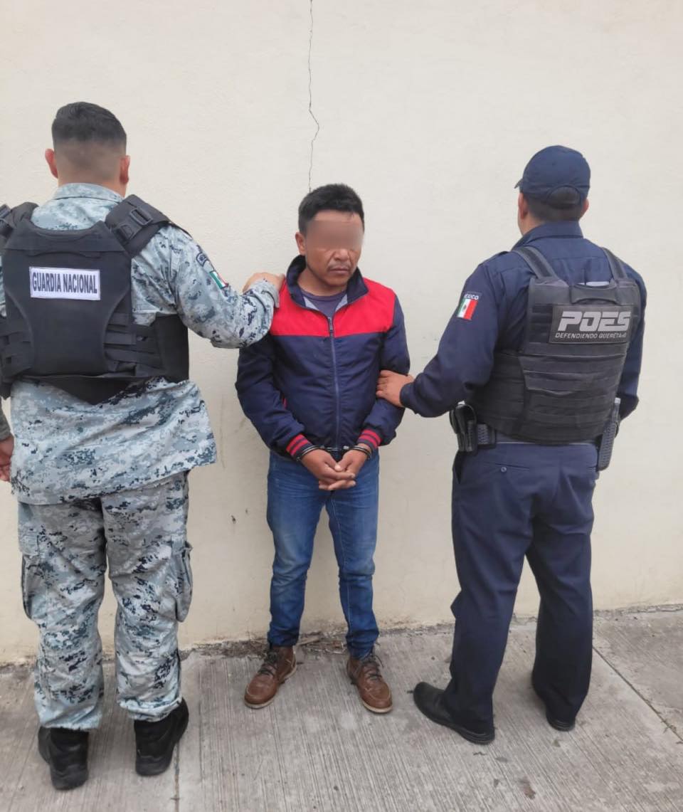 Lee más sobre el artículo En El Paraíso, El Marqués, POES y Guardia Nacional, detienen a un hombre que contaba con una orden de reaprehensión vigente por delitos contra la salud.