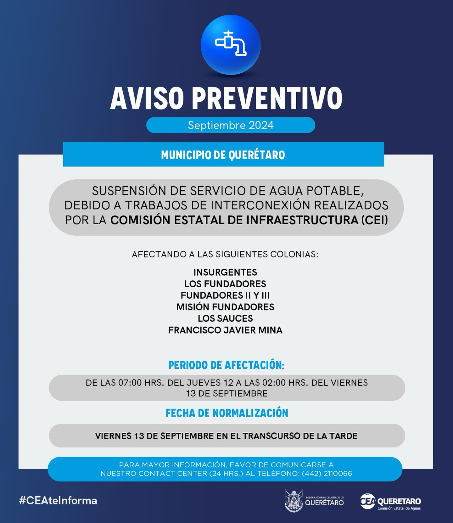 Lee más sobre el artículo Cortan el agua en colonias por trabajos de interconexión; la interrupción será hasta mañana viernes