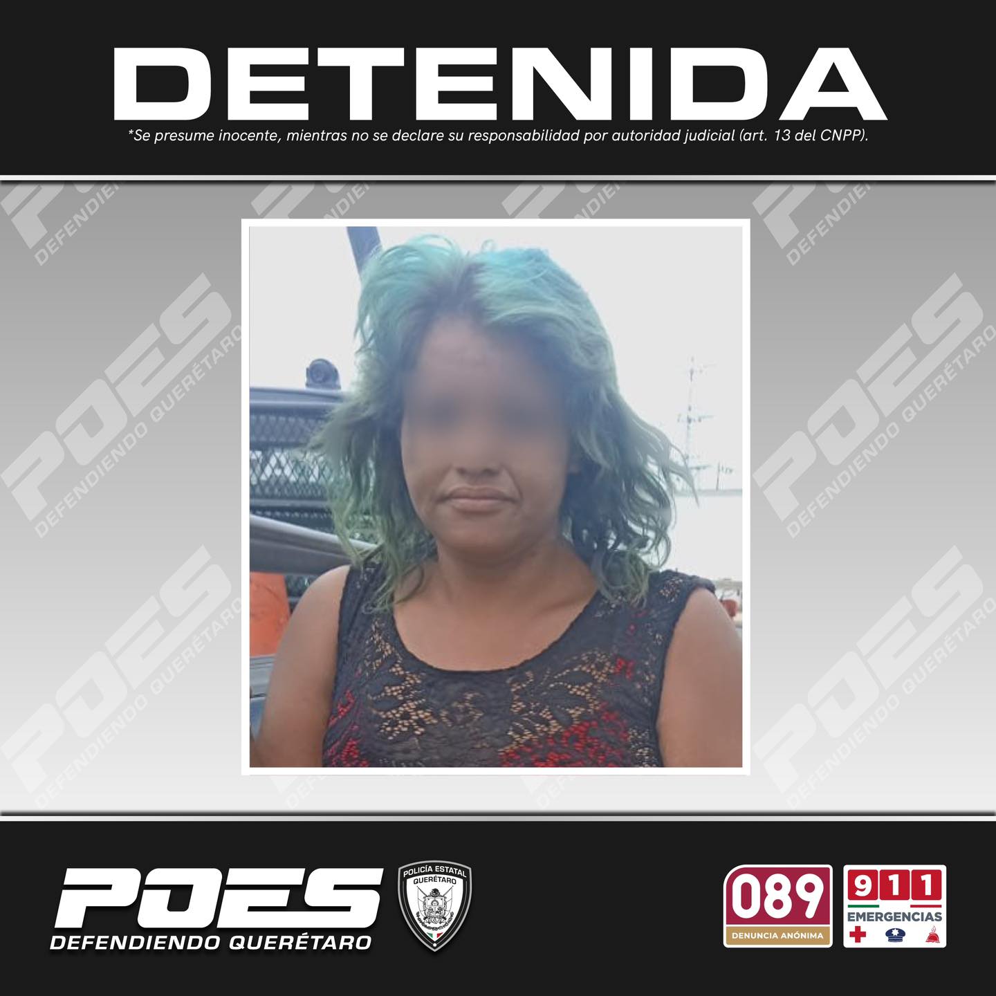 Lee más sobre el artículo Por tener una orden de aprehensión vigente por delitos contra la salud, una mujer fue detenida en la zona metropolitana