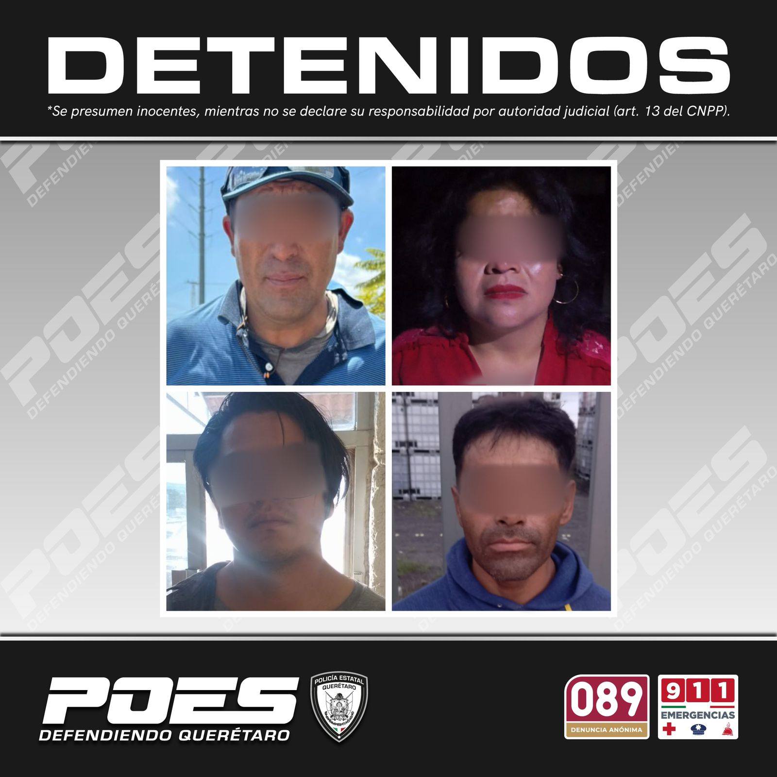 Lee más sobre el artículo Detienen a 4 personas por posesión de sustancias ilícitas, por lo que se fueron presentados ante Fiscalía para definir su situación jurídica.
