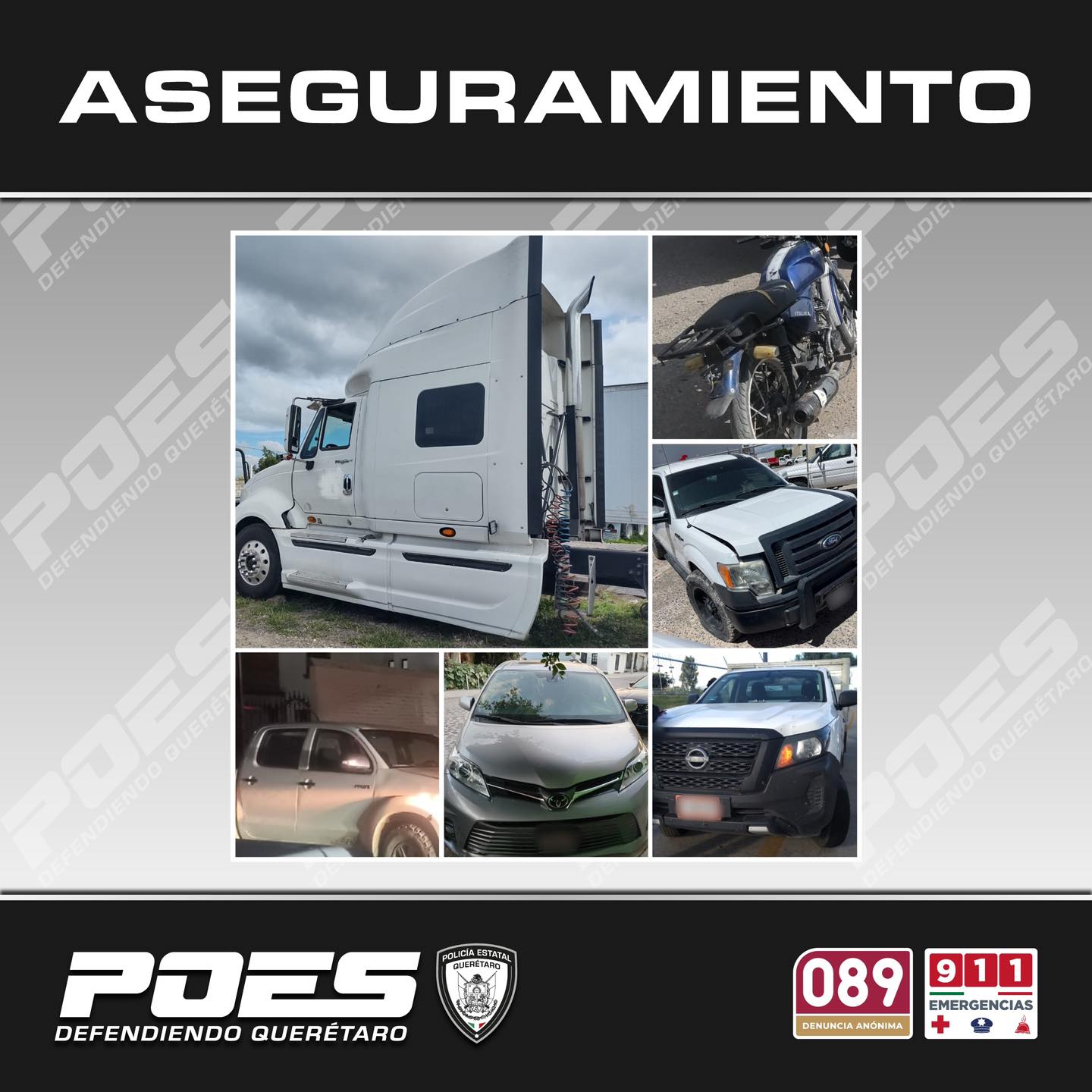 Lee más sobre el artículo En la capital, POES, recupera 6 unidades vehiculares que contaban con registro de robo vigente