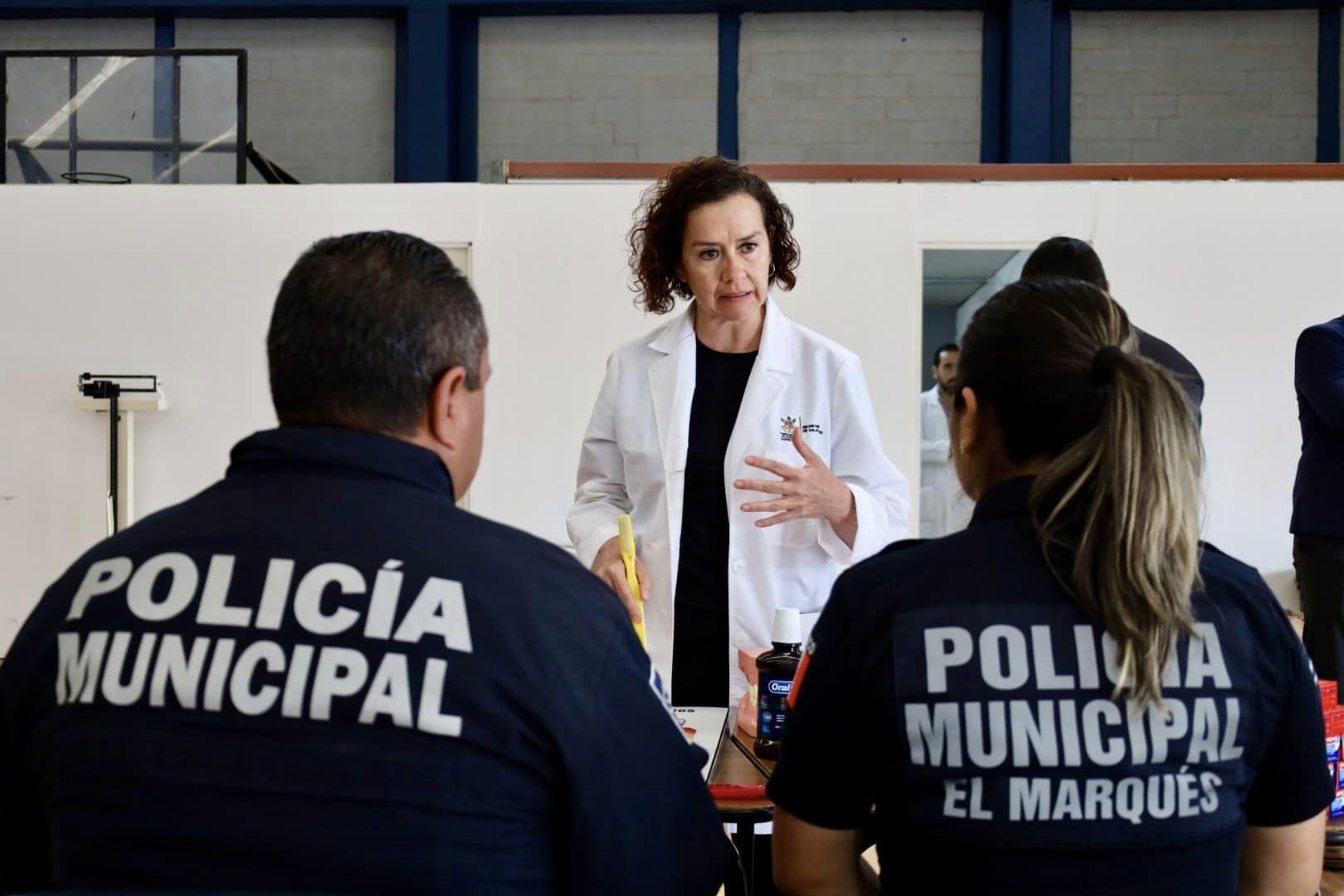 Lee más sobre el artículo Realizan Feria de Salud para policías municipales y cadetes de El Marqués