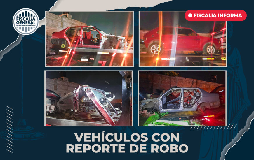 Lee más sobre el artículo Esclarece Fiscalía el robo de 4 autos