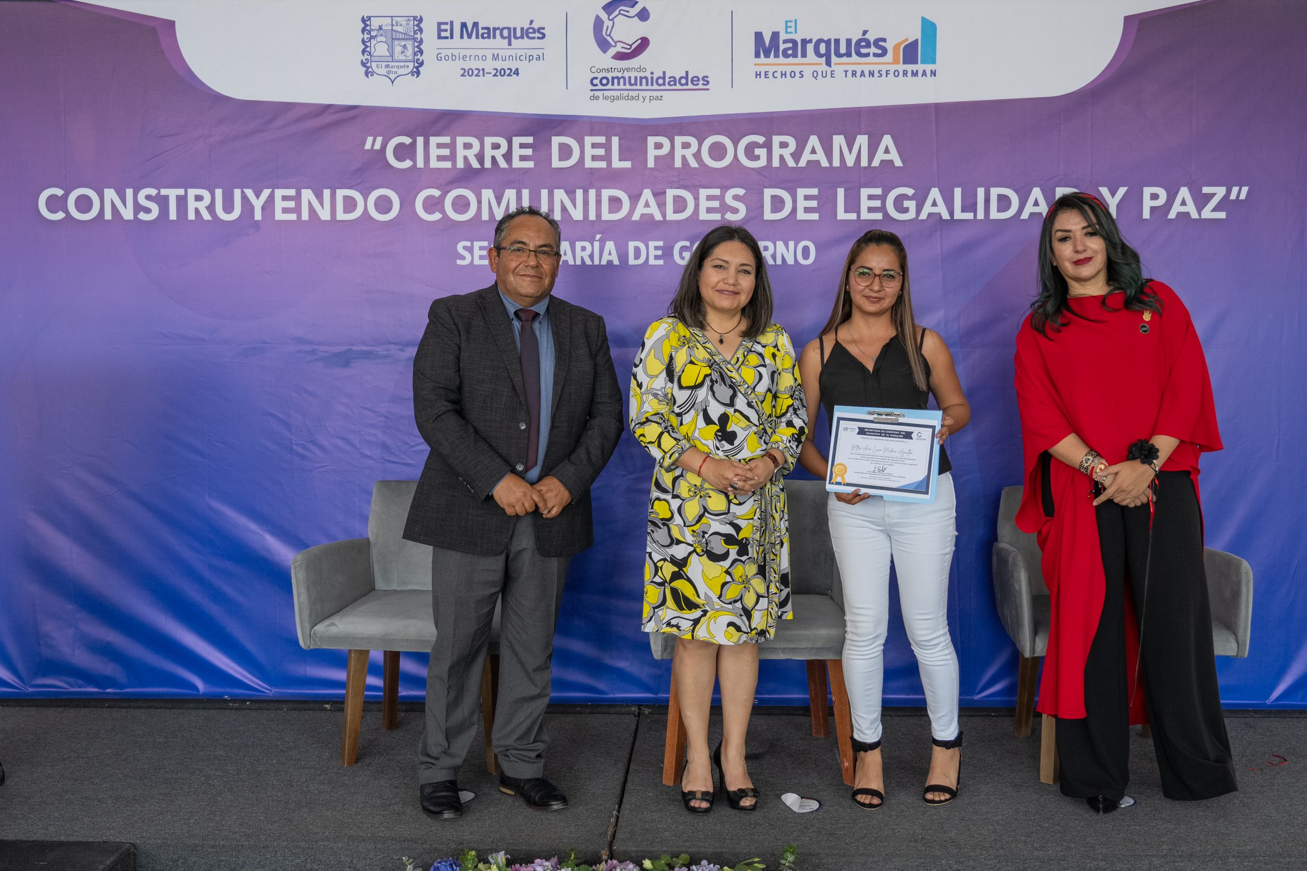Lee más sobre el artículo Claudia Martínez clausura programa de paz social, en El Marqués