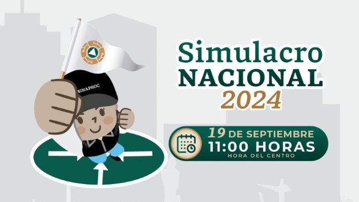 Lee más sobre el artículo México se prepara para el próximo simulacro nacional del 19 de septiembre, en el que se invita a la ciudadanía a participar para evaluar las rutas de evacuación