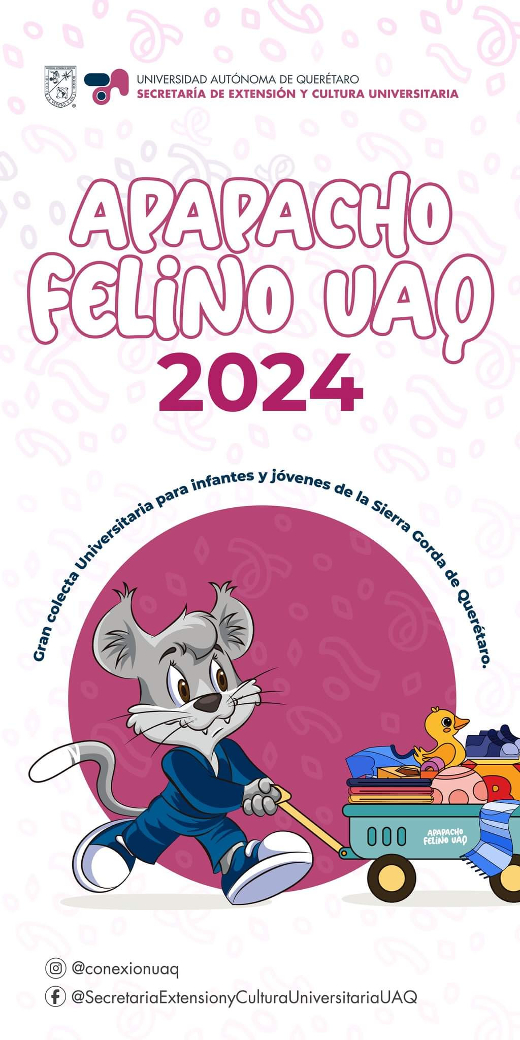 Lee más sobre el artículo Inicia UAQ colecta “Apapacho Felino”, para infancias de la Sierra Gorda