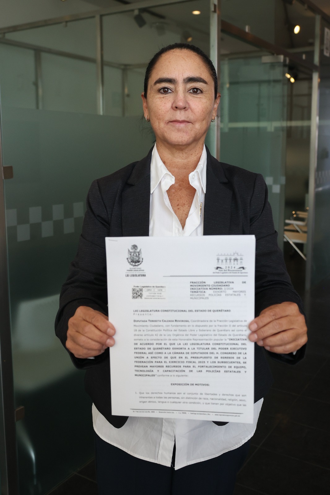 Lee más sobre el artículo Teresita Calzada presenta exhorto para que el presupuesto federal 2025, contemple mayores recursos en equipamiento y capacitación de policías estatales y municipales