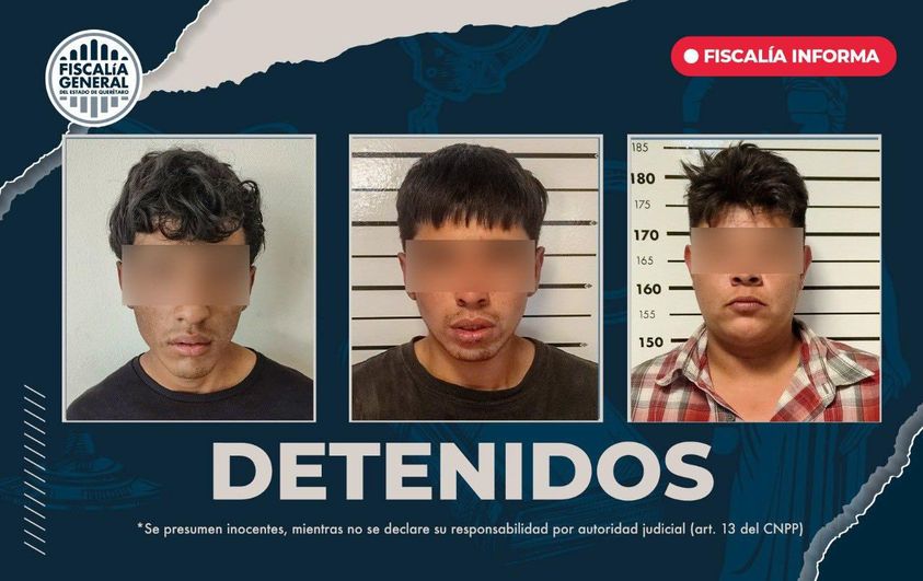 Lee más sobre el artículo Detiene FGE a 3 por robo con violencia en San Gil, el pasado 06 de noviembre