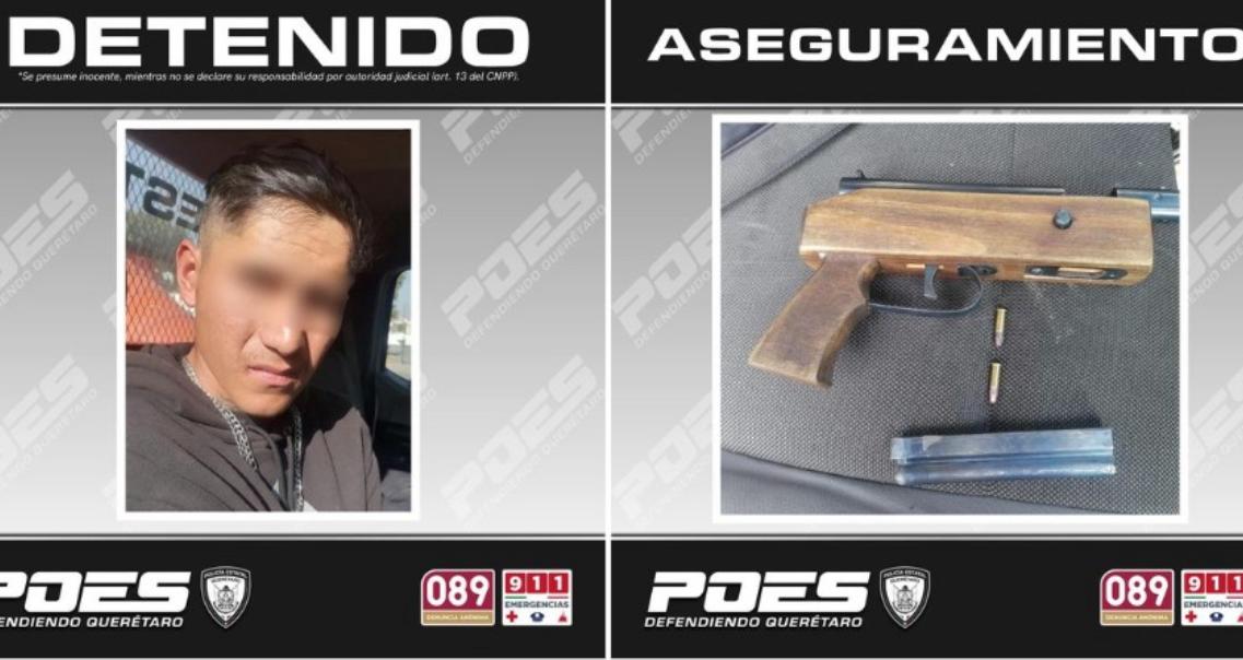 Lee más sobre el artículo POES, detuvo a un hombre en de un arma en calles de la colonia Eduardo Loarca Castillo