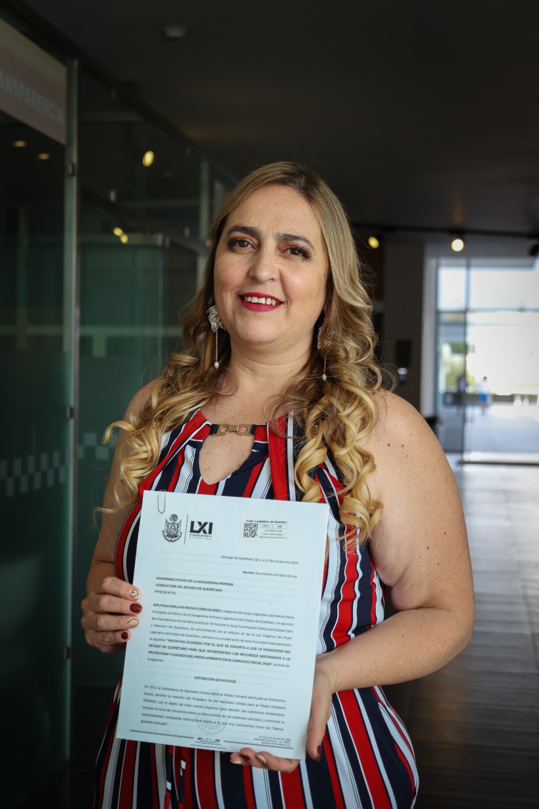 Lee más sobre el artículo La diputada por el PVEM, Perla Flores presentó exhorto para que los municipios incrementen los recursos destinados al medio ambiente
