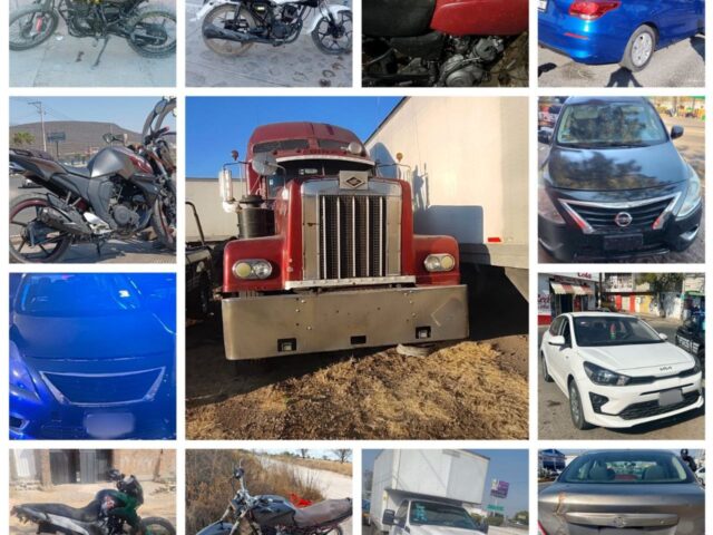 Hasta 13 vehículos robados fueron recuperados en Querétaro