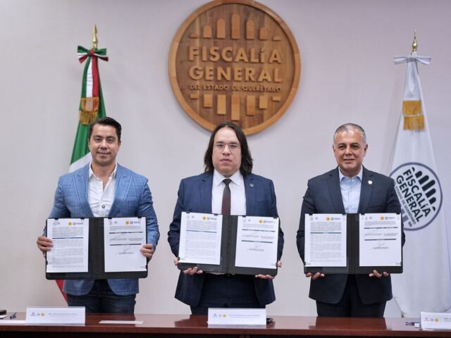 Municipio de Querétaro y Fiscalía General del Estado firman convenio para fortalecer Cuelgapp