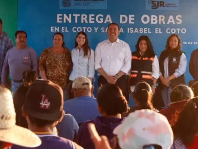 Entrega Roberto Cabrera obras en El Coto y Santa Isabel por 4.2 mdp