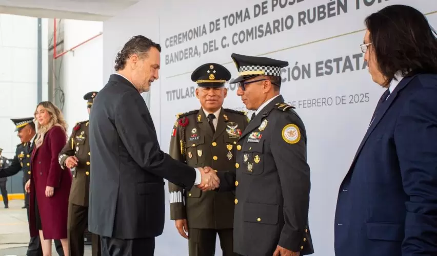 Lee más sobre el artículo Asiste Kuri a toma de protesta de Rubén Torres como coordinador de la Guardia Nacional