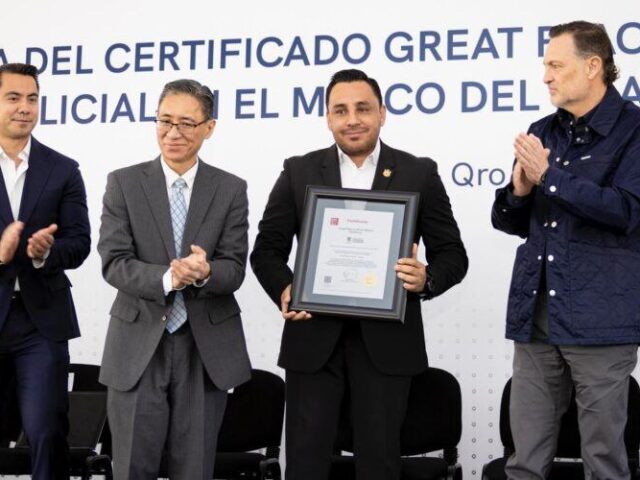 Seguridad Ciudadana de Querétaro, primera en el país certificada como Great Place to Work
