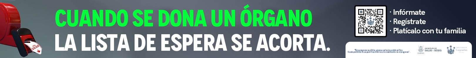Banner 1620 x 200 primario Donación de Organos Jul 2026