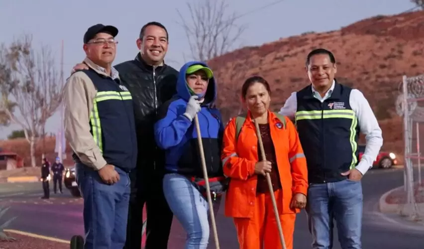 Lee más sobre el artículo Supervisa Roberto Cabrera trabajos del personal de Servicios Públicos de San Juan del Río