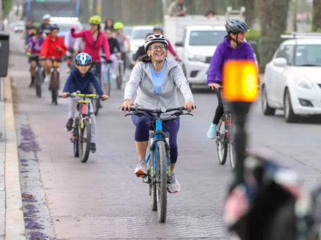 En Corregidora realizan rodada ciclista en impulso por la igualdad y la movilidad sustentable