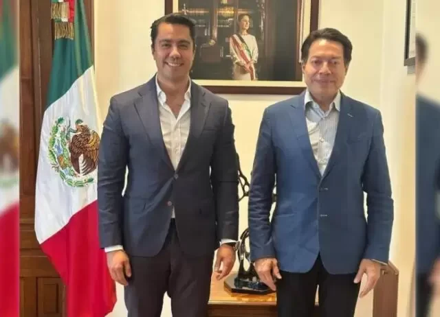 Se reúnen Felifer Macías y Mario Delgado para fortalecer educación en Querétaro