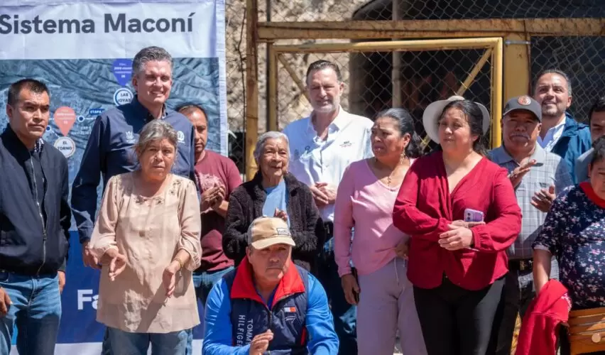 Lee más sobre el artículo Entrega Kuri sistema de agua La Blanca-Maconí, en Cadereyta