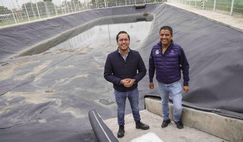 Lee más sobre el artículo Chepe Guerrero supervisa mantenimiento de vaso regulador Emiliano Zapata
