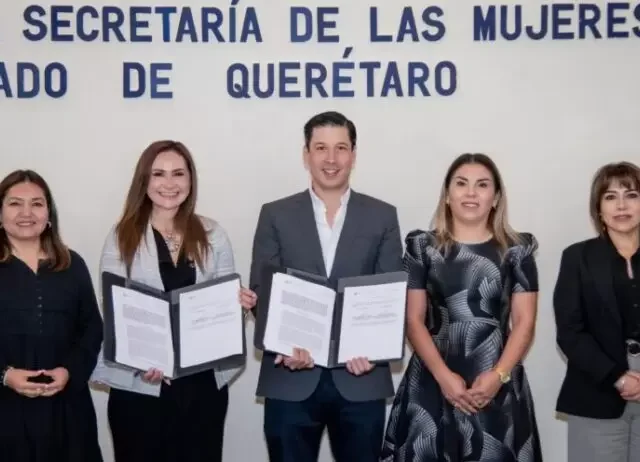 Firman El Marqués y gobierno estatal convenio para fortalecer lucha contra violencia de género