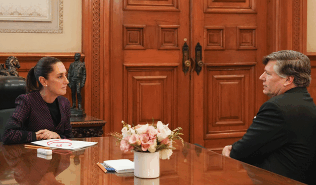 Sheinbaum le expresó a Landau su rechazo a redadas migratorias en EU