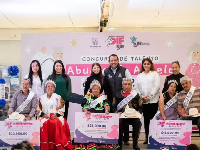 Palmillas ganó certamen Abuela y Abuelo de Oro de San Juan del Río 2025