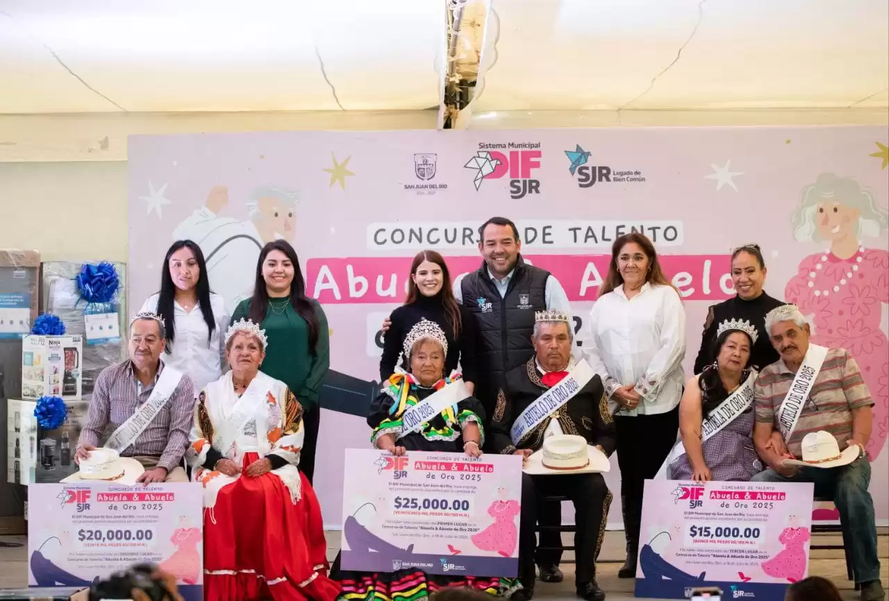 Lee más sobre el artículo Palmillas ganó certamen Abuela y Abuelo de Oro de San Juan del Río 2025