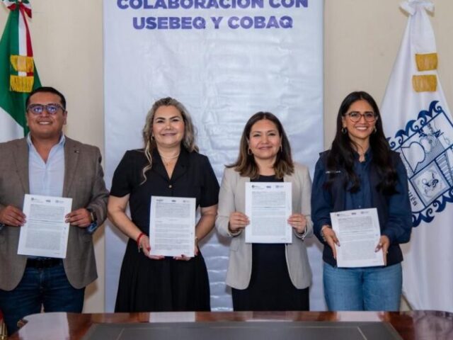 El Marqués fortalece la atención emocional y preventiva de estudiantes con convenio con USEBEQ y Cobaq