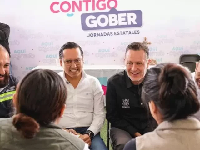 Realizan Mauricio Kuri y Chepe Guerrero Jornada Aquí Contigo, en Candiles, Corregidora