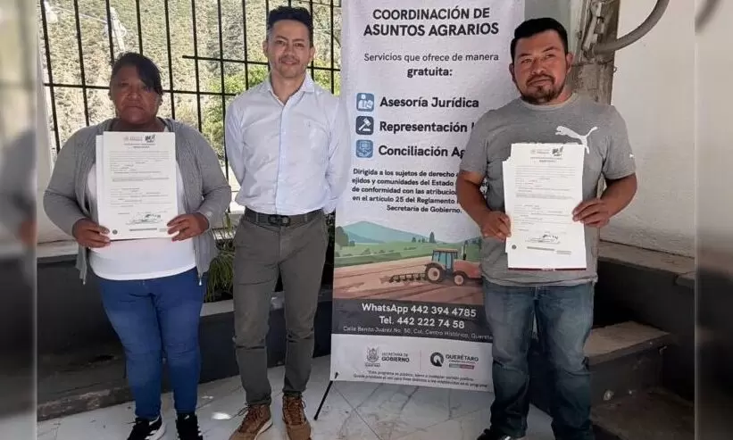 Lee más sobre el artículo Gobierno estatal brinda certeza jurídica a ejidatarios de Peñamiller