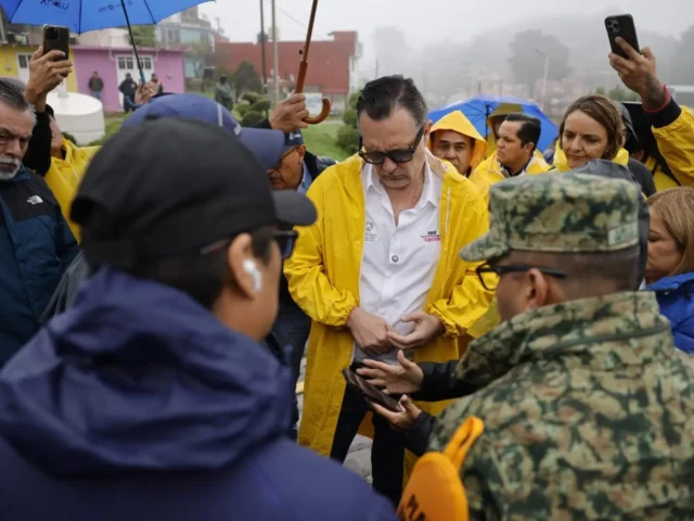 Recorre Kuri zonas afectadas por las lluvias