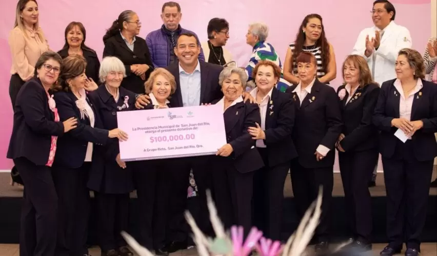 Lee más sobre el artículo Roberto Cabrera entrega donativo a la Asociación Civil Grupo Reto San Juan del Río