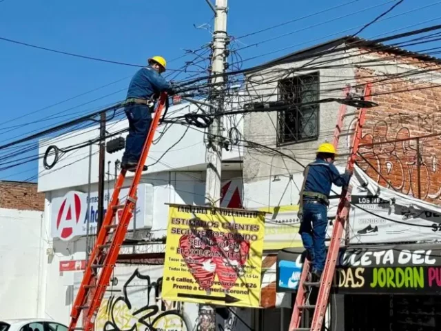 Avanza a 96% meta de retiro de cableado en desuso hacia el cierre de año