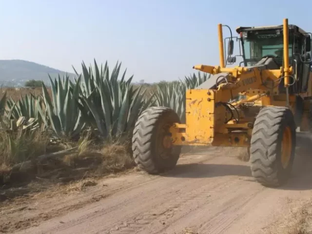Fortalece El Marqués el campo con obras de nivelación de parcelas y caminos ejidales