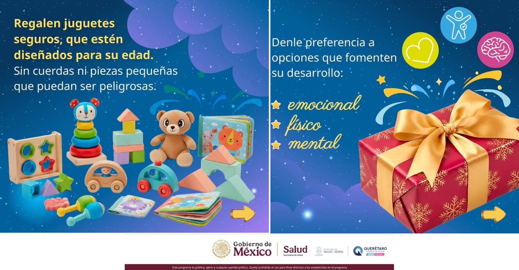 Lee más sobre el artículo Da Secretaría de Salud recomendaciones para adquirir juguetes seguros