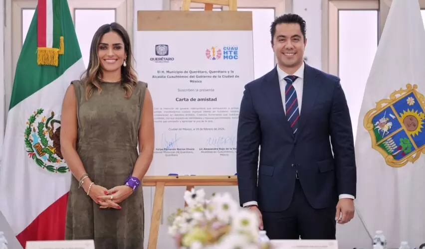 Lee más sobre el artículo Firman Felifer y Alessandra Rojo de la Vega Acuerdo de Amistad entre Querétaro y Cuauhtémoc