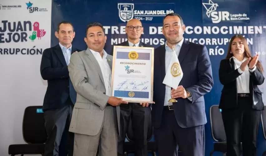 Lee más sobre el artículo Reconoce Sistema Estatal Anticorrupción a San Juan del Río por lucha contra corrupción