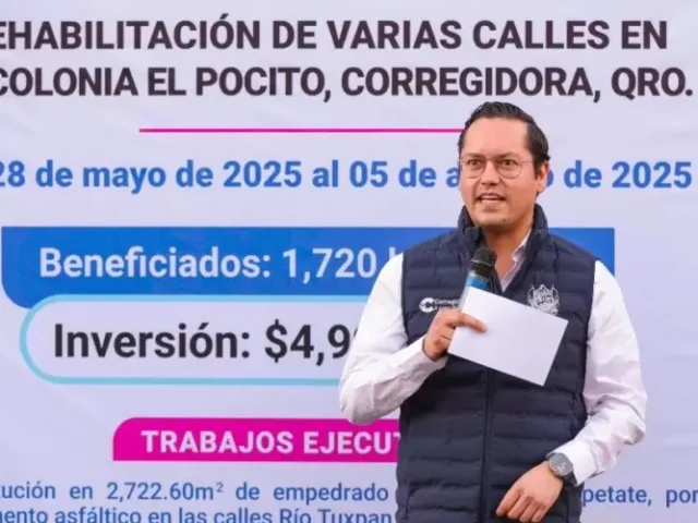 Chepe Guerrero entregó rehabilitación de calles en colonia El Pocito