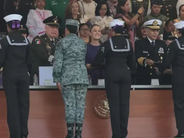 Presidenta Sheinbaum conmemoró 8M con homenaje a mujeres de las Fuerzas Armadas
