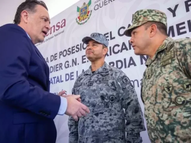 Acudió Kuri a toma de protesta de nuevo coordinador de Guardia Nacional, Ricardo Meléndrez