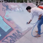 Borra municipio de Querétaro más de 370 mil metros cuadrados de grafitis