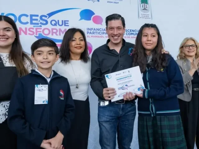 Participan infancias de El Marqués aportando ideas y en el cabildo municipal