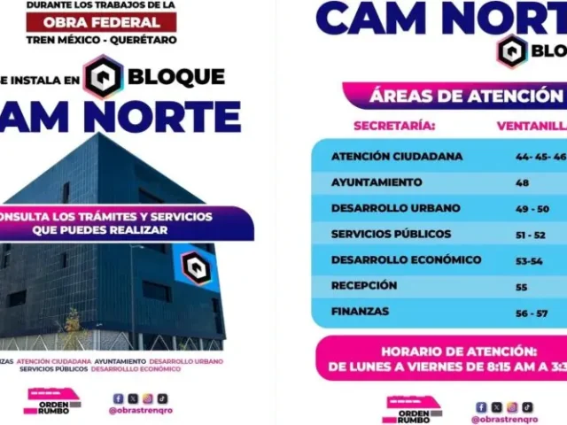 Habilitan BLOQUE como Centro de Atención Municipal por obras de Bernardo Quintana