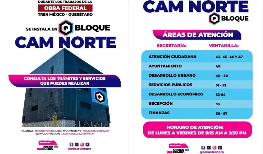 Lee más sobre el artículo Habilitan BLOQUE como Centro de Atención Municipal por obras de Bernardo Quintana