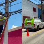 Avanza municipio de Querétaro con retiro de cableado en desuso