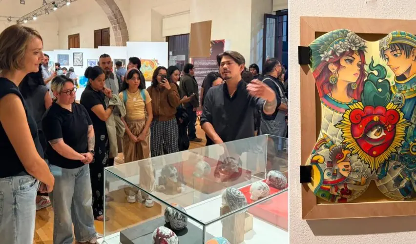 Lee más sobre el artículo Se exhibe en CEART expo multidisciplinaria Galería Principal; incluye pieles sintéticas tatuadas
