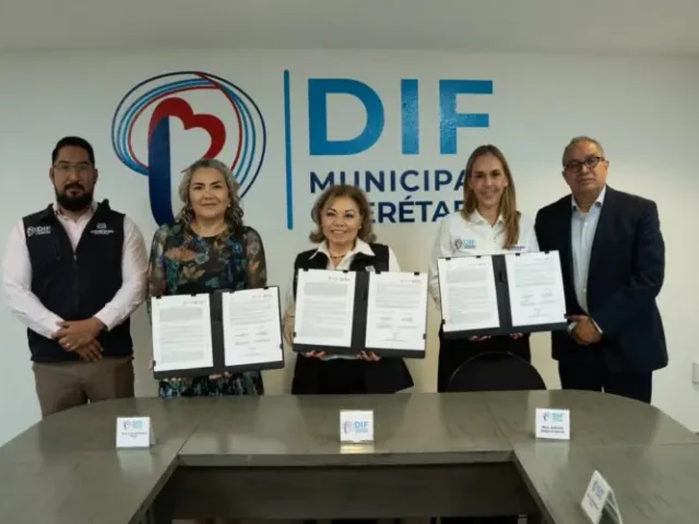 Firma DIF Municipal convenio con USEBEQ para promover respeto hacia personas adultas mayores